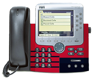 Red & strip - Cisco Unified IP Phone